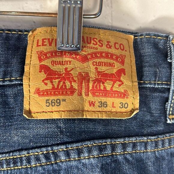 Levi's Men’s Loose Fit Straight 569 Jeans size W36 x L30 - Picture 4 of 8